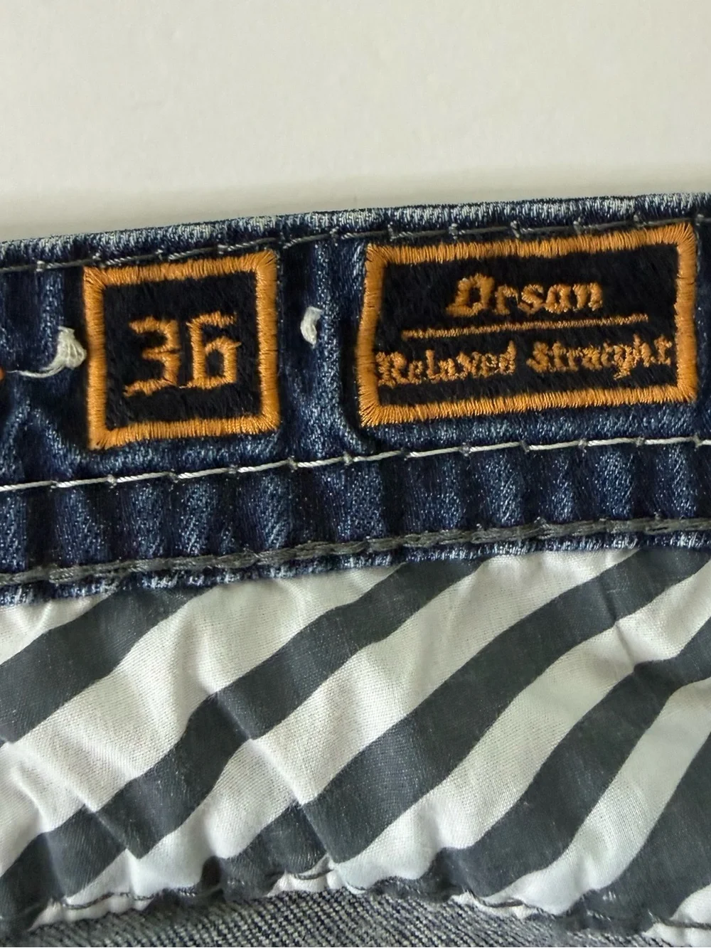Rock revival Benson jeans,‎ 36 X 29 relaxed straight boho distressed y2k flap